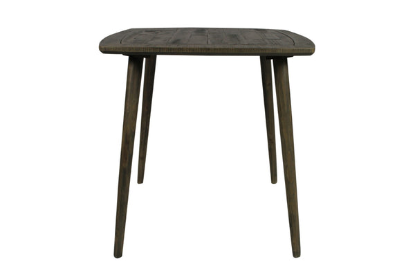 HomeRoots 36" Rustic Square Solid Wood Dining Table with Distressed Finish – Seats 4, Timeless Charm & Durability 488592