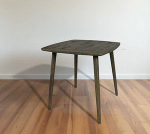 HomeRoots 36" Rustic Square Solid Wood Dining Table with Distressed Finish – Seats 4, Timeless Charm & Durability 488592