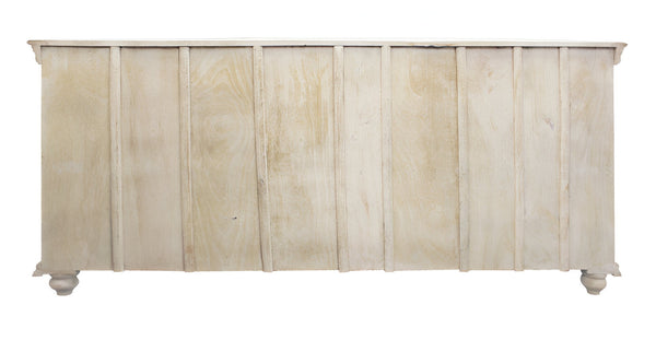 HomeRoots 71" Elegant Beige Solid Wood Sideboard with Ample Storage and Classic Design for Any Room 488630