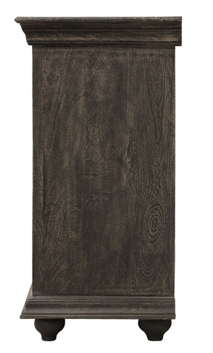 HomeRoots 71" Distressed Gray Solid Wood Sideboard - Stylish Storage Solution with Rustic Charm & Versatile Design 488631