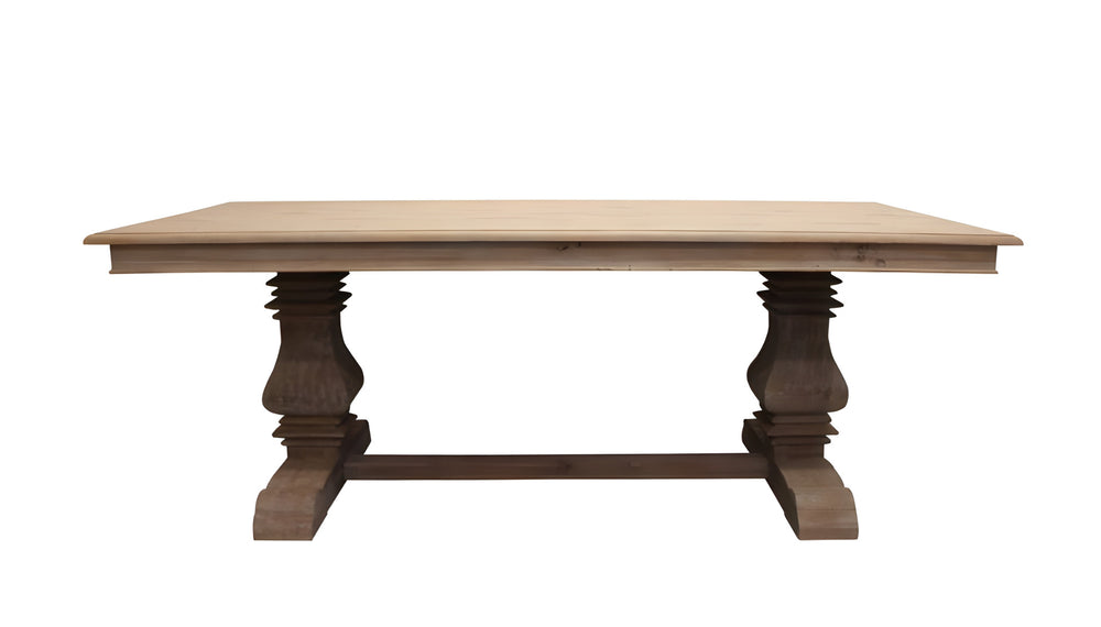 Homeroots 84" Gray Solid Wood Dining Table   488683