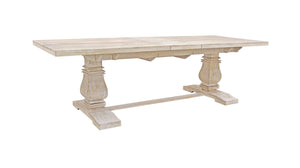 Homeroots 90" Light Brown Rectangular Solid Wood Butterfly Leaf Dining Table   488690