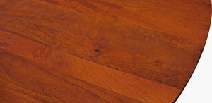 Homeroots 70" Brown Rounded Solid Wood Dining Table   488692