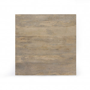 Homeroots 42" Natural Square Solid Wood Pedestal Base Dining Table   488696