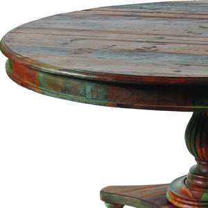 Homeroots 72" Brown Rounded Solid Wood Dining Table   488699