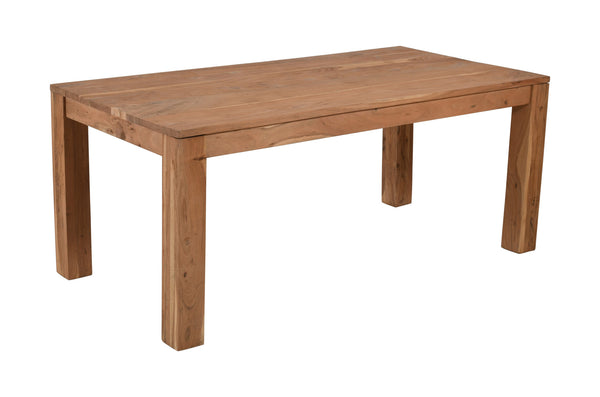 Homeroots 72" Natural Rectangular Solid Wood Dining Table   488701