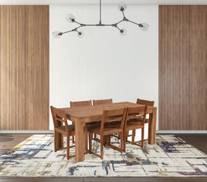 Homeroots 72" Natural Rectangular Solid Wood Dining Table   488701