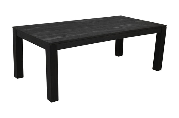Homeroots 84" Dark Gray Rectangular Solid Wood Dining Table   488704