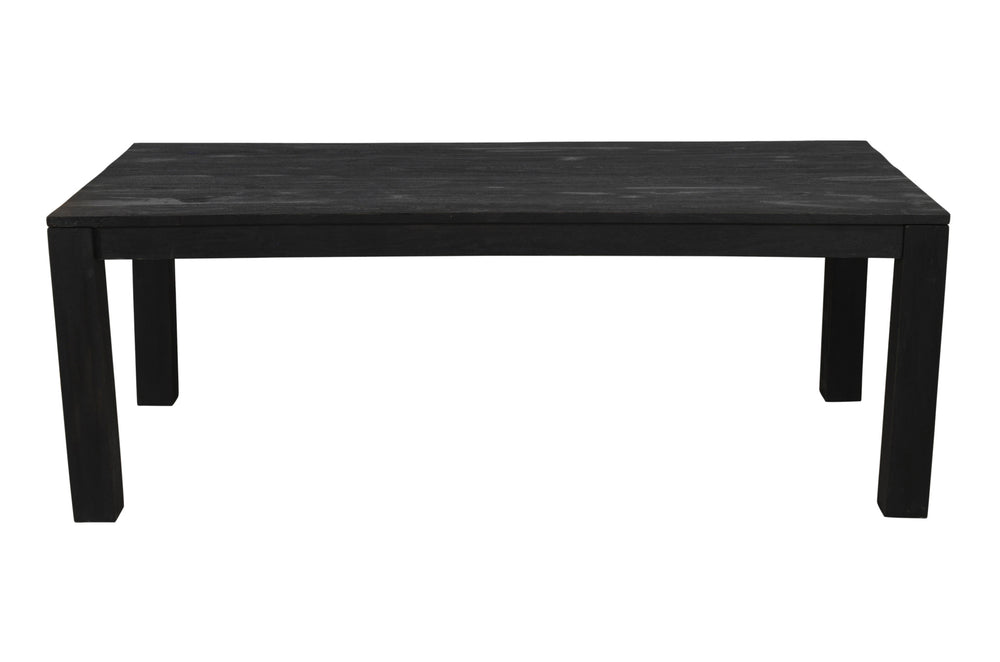 Homeroots 84" Dark Gray Rectangular Solid Wood Dining Table   488704