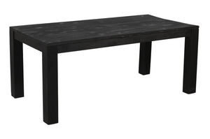 Homeroots 72" Dark Gray Solid Wood Dining Table   488705