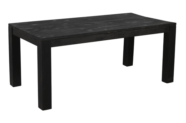 Homeroots 72" Dark Gray Solid Wood Dining Table   488705