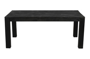 Homeroots 72" Dark Gray Solid Wood Dining Table   488705