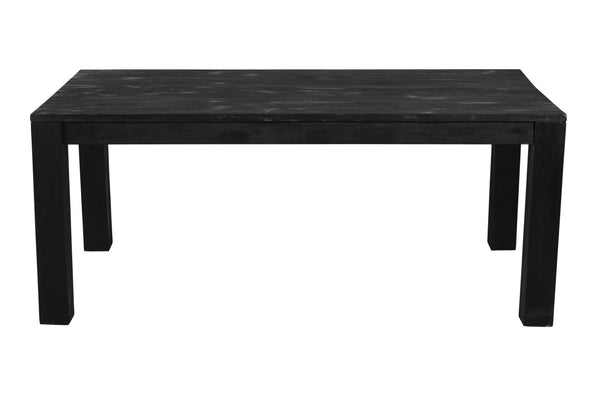 Homeroots 72" Dark Gray Solid Wood Dining Table   488705