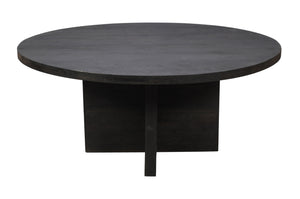 Homeroots 60" Gray Rounded Solid Wood Pedestal Base Dining Table   488706