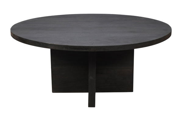 Homeroots 60" Gray Rounded Solid Wood Pedestal Base Dining Table   488706