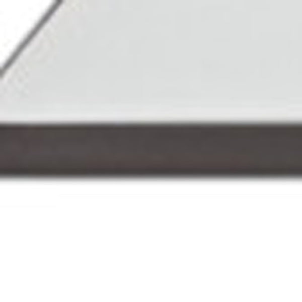 Homeroots 39" White And Clear Glass Square Coffee Table With Shelf   488708