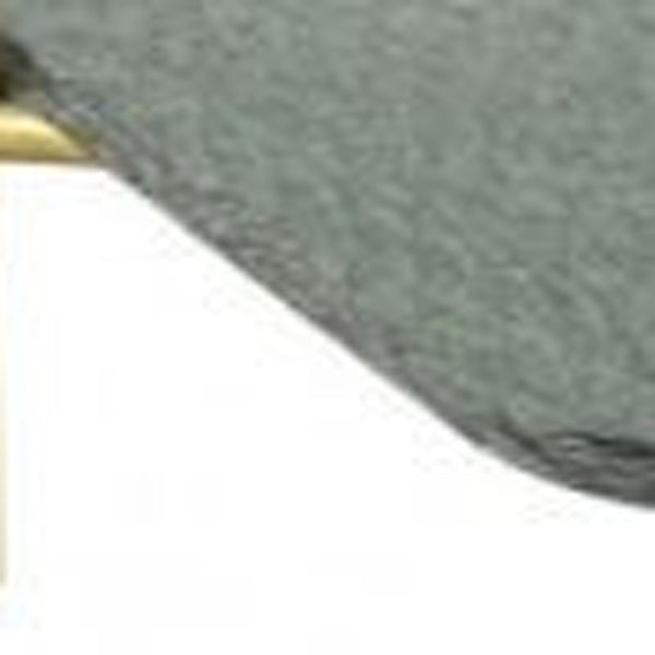 Homeroots 43" Gold And Clear Glass Square Coffee Table With Shelf   488720