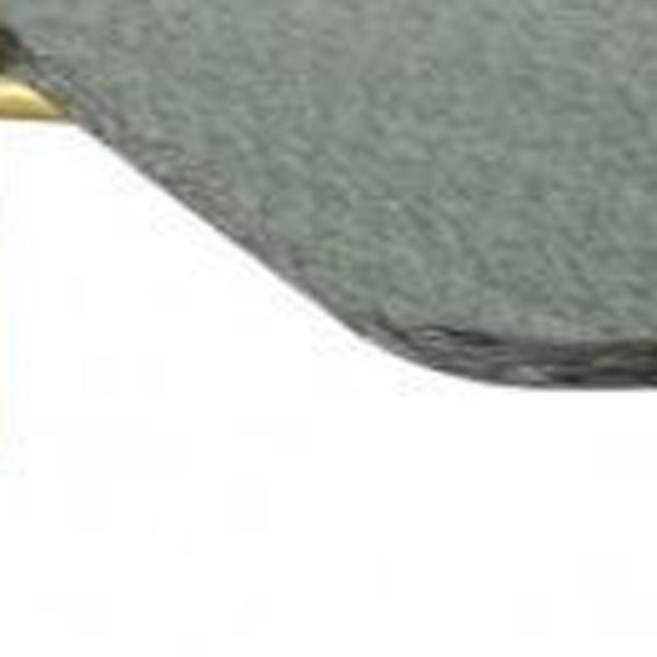 Homeroots 43" Gold And Clear Glass Square Coffee Table With Shelf   488720