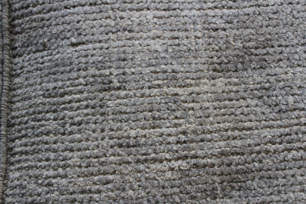 Homeroots 18" Gray Wool Cube Pouf Ottoman   488729