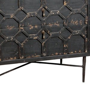 Homeroots 28" Black Two Drawer Nightstand   488756