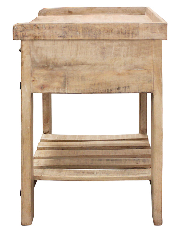 Homeroots 26" White One Drawer Nightstand   488757