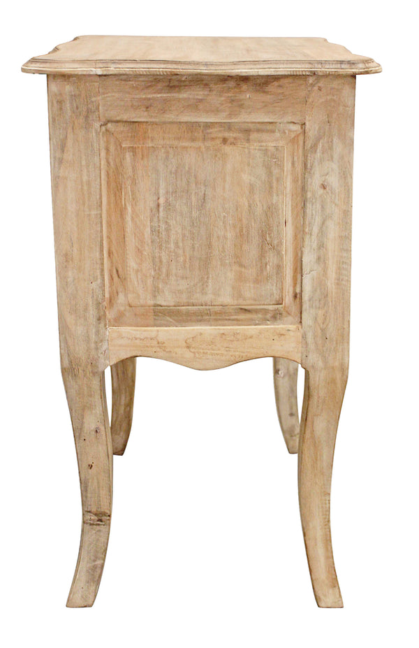 Homeroots 29" White Three Drawer Nightstand   488758