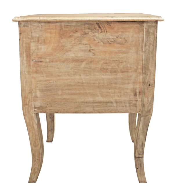 Homeroots 29" White Three Drawer Nightstand   488758