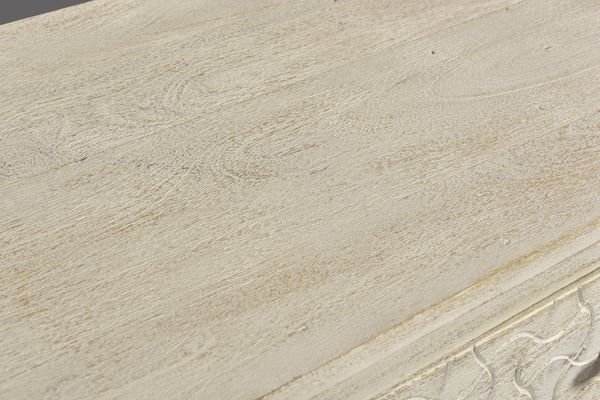 Homeroots 30" White Four Drawer Nightstand   488763