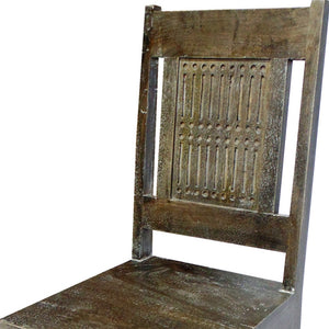 Homeroots Set Of Two Brown Wood Slat Back Dining Side Chairs  Wood 488778