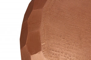 Homeroots 28" Rustic Copper Brass Hexagon Coffee Table   488784