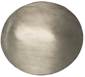 Homeroots 32" White And Natural Iron And Solid Wood Round Coffee Table   488786