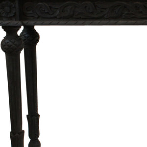 Homeroots 54" Gray Solid Wood Distressed Console Table   488794