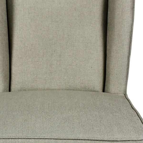 Homeroots 30" Gray And Brown Solid Wood Bar Height Bar Chair   488812