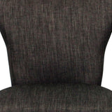 Homeroots Set Of Two Dark Gray And Brown Upholstered Fabric Dining Parsons Chairs  Wood 488821