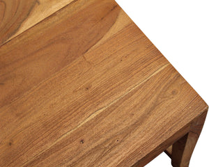 Homeroots Set Of Two Natural Wood Ladder Back Dining Side Chairs  Wood 488824