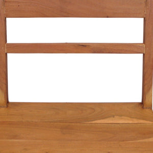 Homeroots Set Of Two Natural Wood Ladder Back Dining Side Chairs  Wood 488824