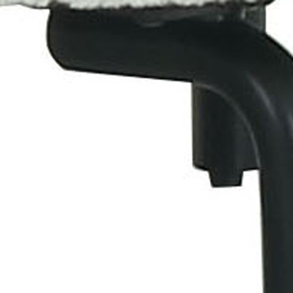 Homeroots 87" White Sofa With Black Legs   488840