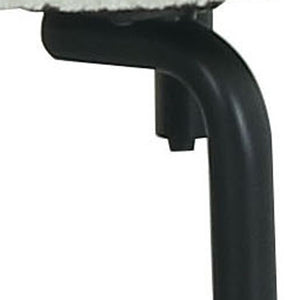 Homeroots 87" White Sofa With Black Legs   488840