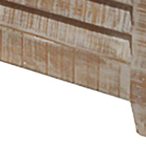 HomeRoots 40" Gray Distressed Solid Wood Square Lift-Top Coffee Table - Vintage Charm & Hidden Storage 488846