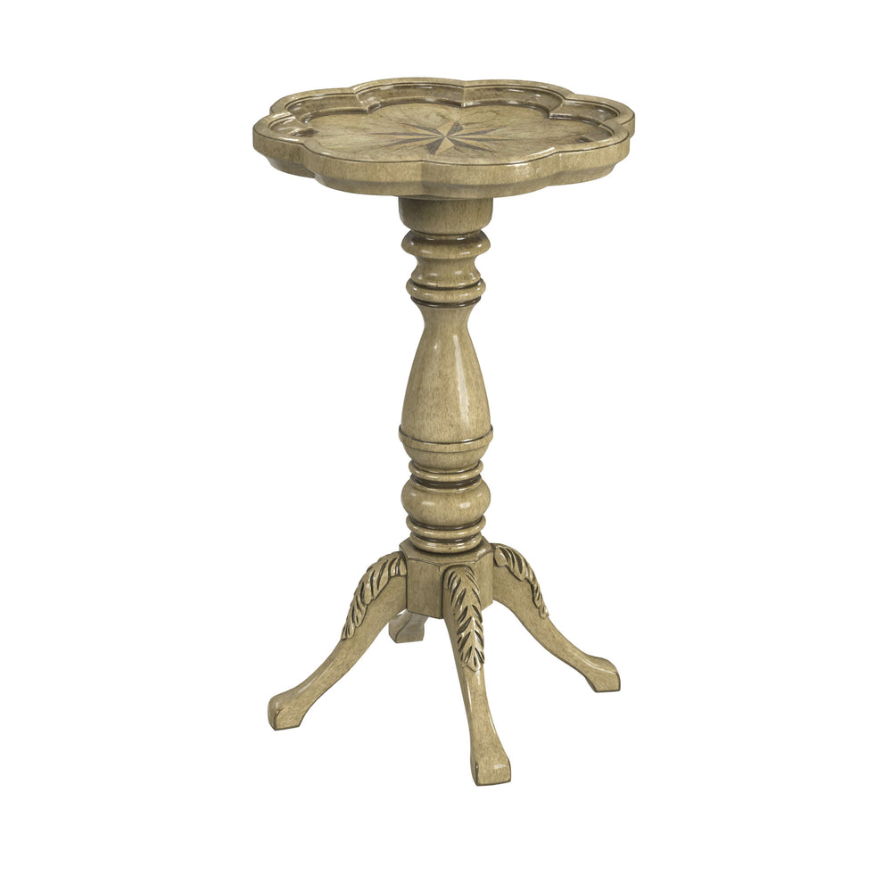 Homeroots 20" Beige Manufactured Wood Round End Table   488885