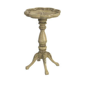 Homeroots 20" Beige Manufactured Wood Round End Table   488885
