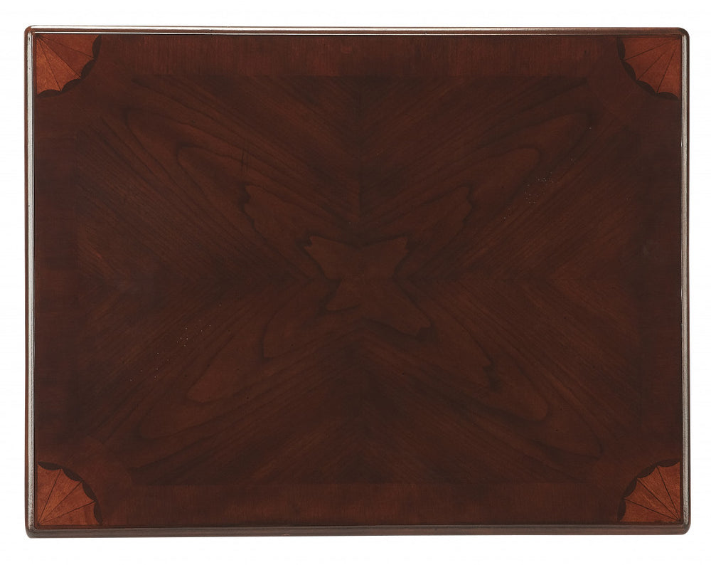 Homeroots 25" Dark Brown Solid And Manufactured Wood Rectangular End Table With Drawer   488908