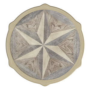 Homeroots 28" Beige Manufactured Wood Round End Table With Shelf   488944