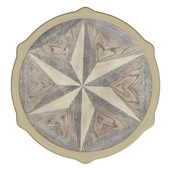 Homeroots 28" Beige Manufactured Wood Round End Table With Shelf   488944