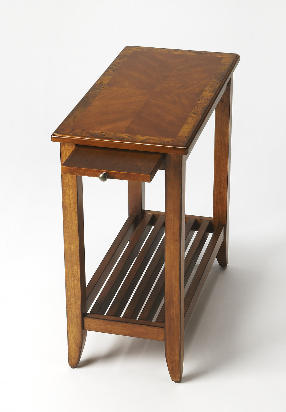 Homeroots 24" Brown End Table With Shelf   488950