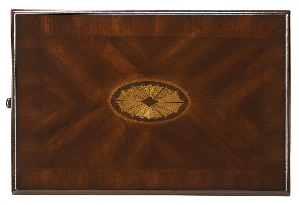 Homeroots 25" Dark Brown Manufactured Wood Rectangular End Table With Shelf   488957