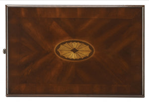 Homeroots 25" Dark Brown Manufactured Wood Rectangular End Table With Shelf   488957