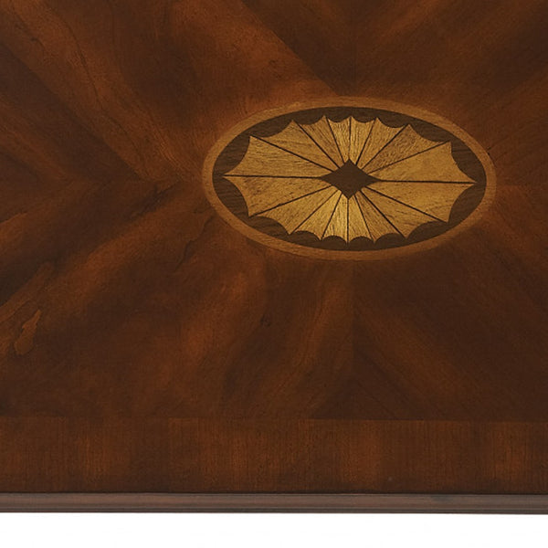 Homeroots 25" Dark Brown Manufactured Wood Rectangular End Table With Shelf   488957