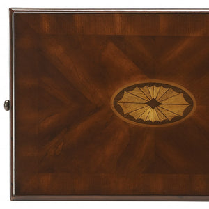 Homeroots 25" Dark Brown Manufactured Wood Rectangular End Table With Shelf   488957