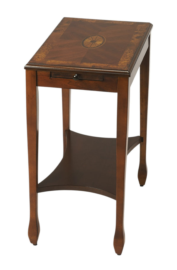 HomeRoots 25" Rustic Brown End Table with Shelf - Vintage Charm, Durable Wood, Perfect for Small Spaces & Accents 488958